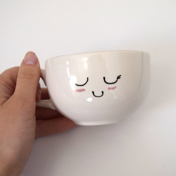 2/$20 Handmade OOAK Tea Amo Te Amo Teacup and Saucer - Picture 4 of 7